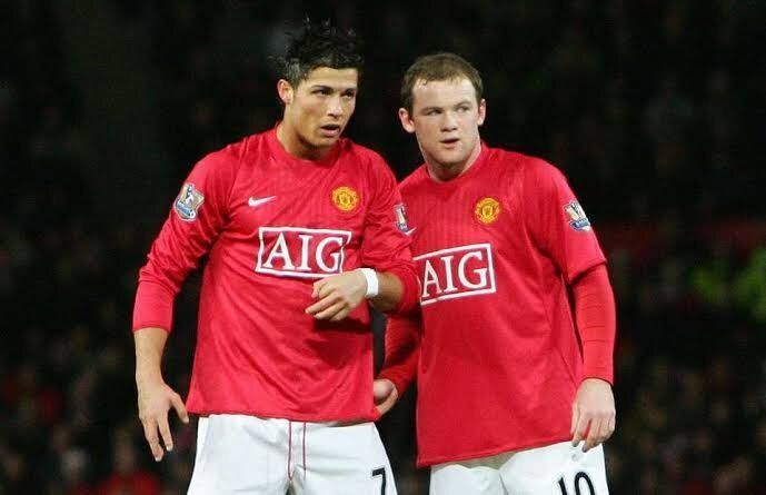 Cristiano Ronaldo and Wayne Rooney