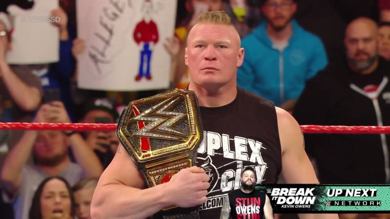Brock Lesnar made a surprise appearance