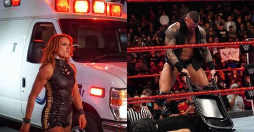 Becky was brutally attacked while Edge's former rival came out to defend him