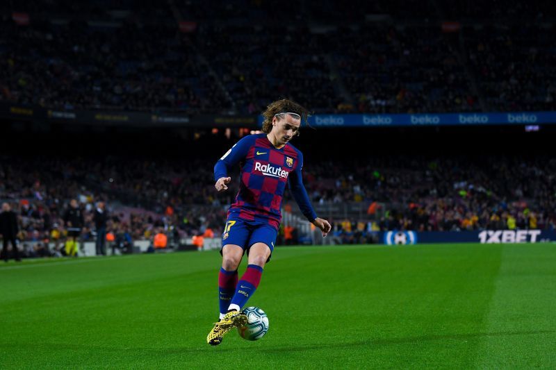 Antoine Greizmann at the Nou Camp