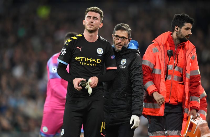 Aymeric Laporte could be missed by Pep Guardiola in the second leg.