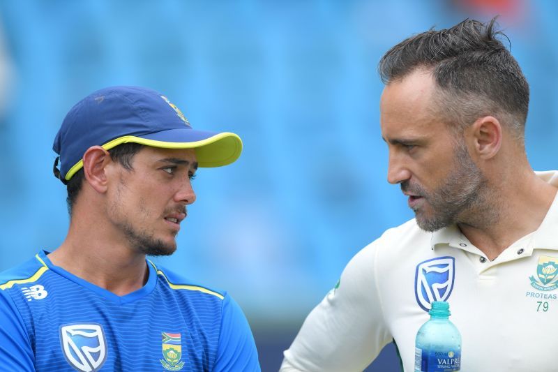 Quinton de Kock (left) and Faf du Plessis (right)