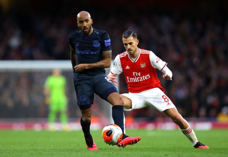 Dani Ceballos in action against Everton