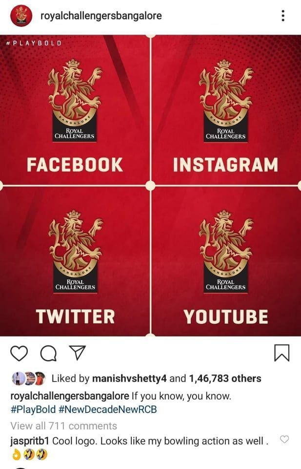 Bumrah&#039;s comment on the post
