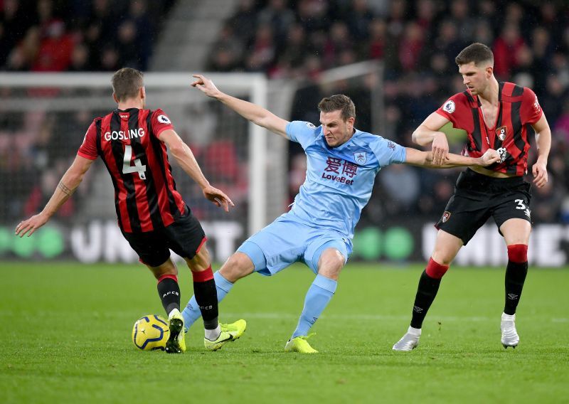 Burnley host AFC Bournemouth in the Premier League