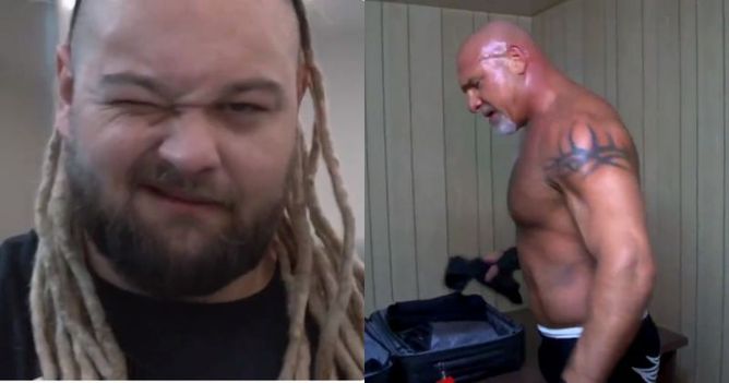 Goldberg's backstage reaction after winning the Universal title from The Fiend at Super ShowDown