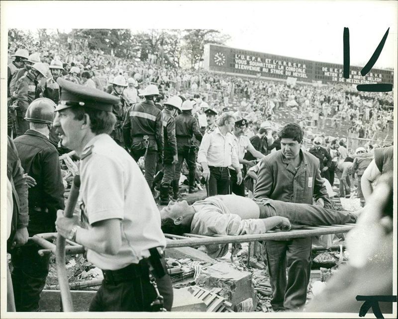 The rubble of Heysel