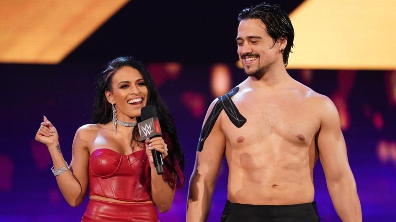 Zelina Vega with the debuting Angel Garza