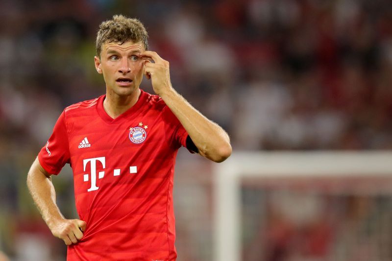 Thomas Muller came close to scoring in the first half