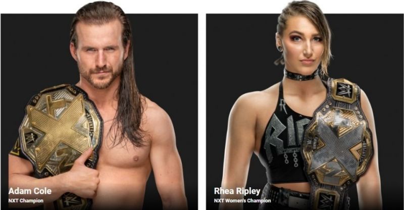 Adam Cole and Rhea Ripley