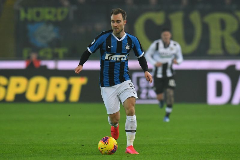 Christian Eriksen playing for Inter Milan