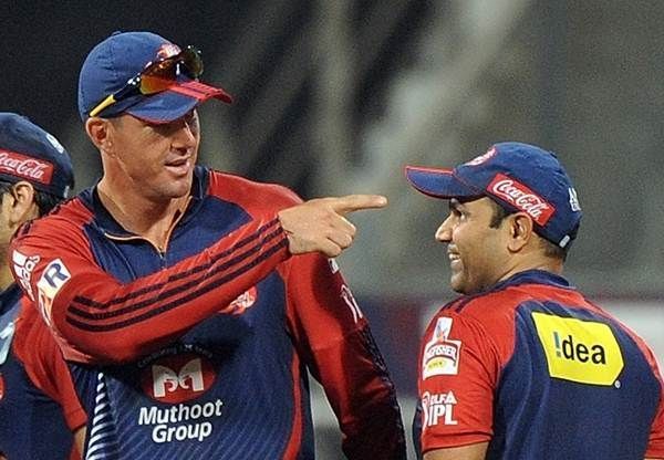 Kevin Pietersen and Virender Sehwag were teammates at Delhi Daredevils