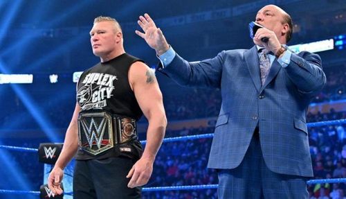 Brock Lesnar with Paul Heyman