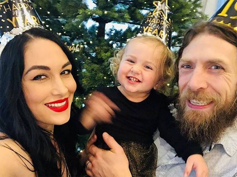 Brie Bella with her family