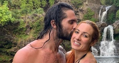 Seth Rollins and Becky Lynch