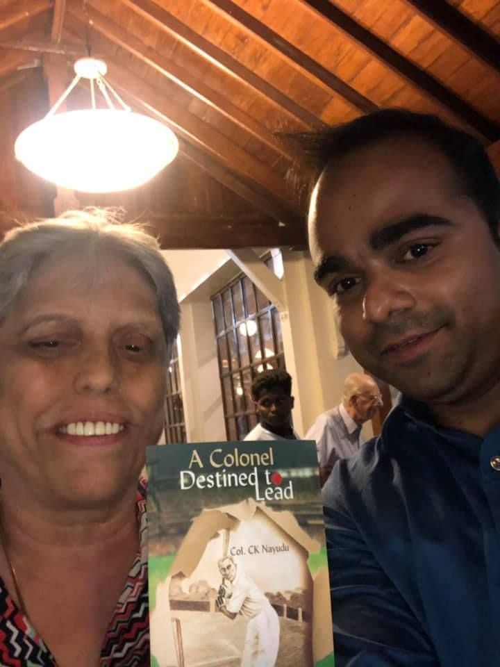 Author with Diana Edulji in 2018