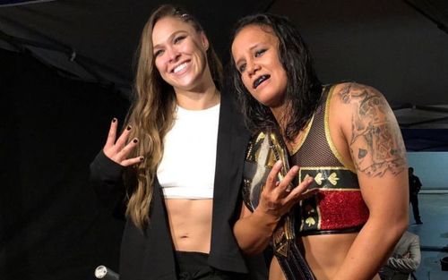 Ronda Rousey and Shayna Baszler