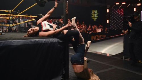 Charlotte inflicted significant pain on Rhea Ripley during tonight's NXT