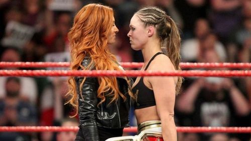 Becky Lynch and Ronda Rousey