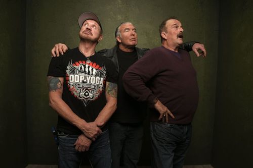 Jake "The Snake" Roberts with Diamond Dallas Page and Scott Hall at the 2015 Sundance Film Festival