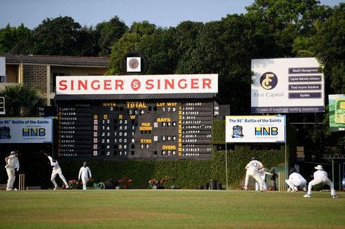 The Royal-Thomian match was attended by thousands of spectators at the SSC