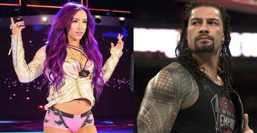 Sasha Banks and Roman Reigns