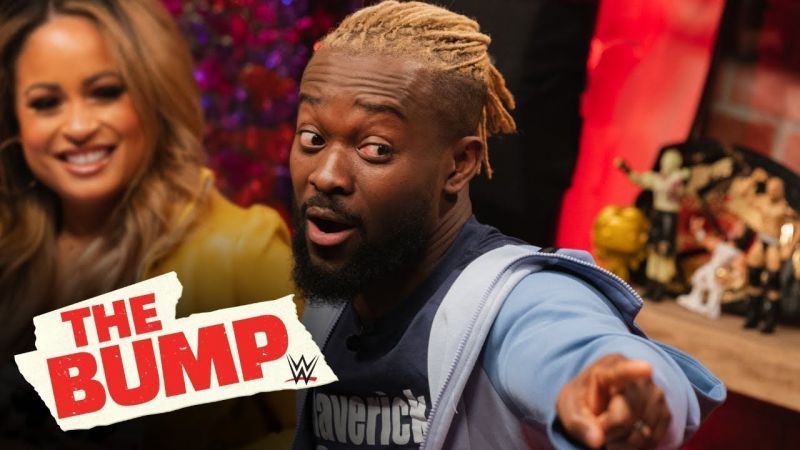 Kofi Kingston with his new blonde hair