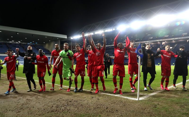 Bayer Leverkusen are chasing a Champions League spot Sabitzer in action for Leipzig