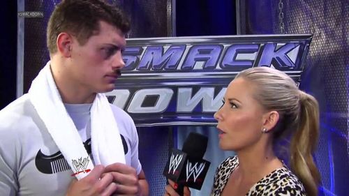 Renee Young often interviewed Cody Rhodes in WWE