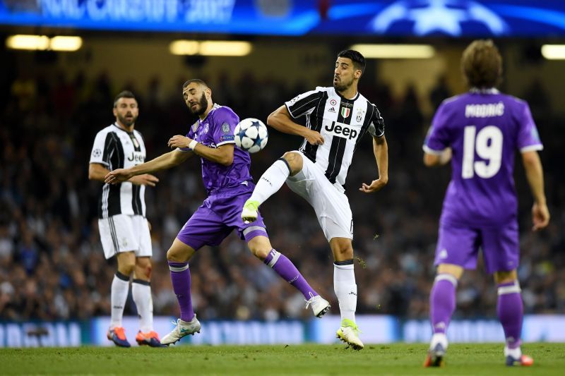 Sami Khedira in action against his former club in Champions League finals