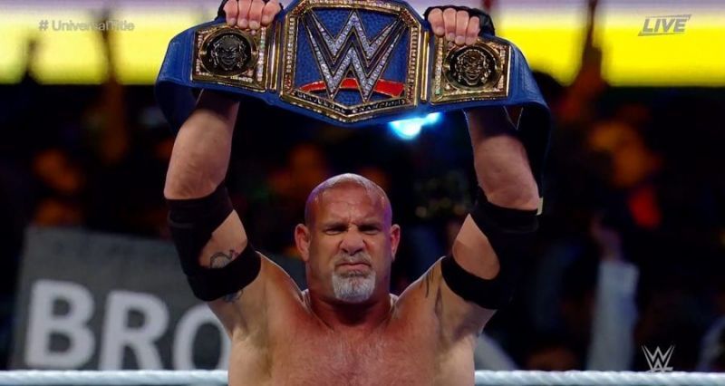 Goldberg&#039;s Universal title will be on the line against Roman Reigns