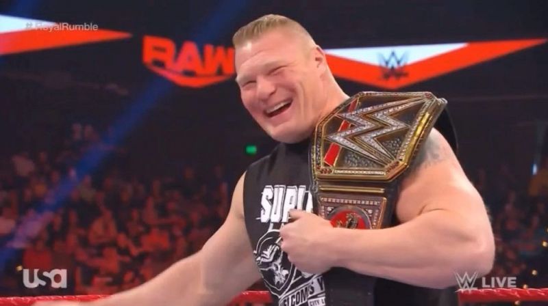 Brock Lesnar never laughed like this before