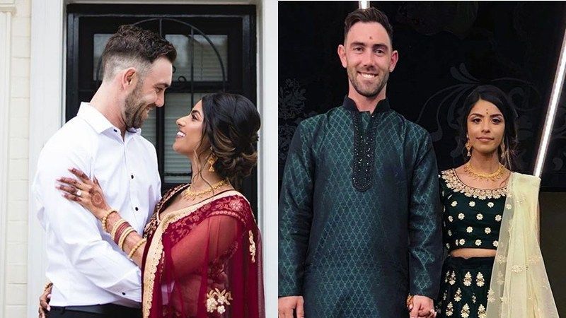 Glenn Maxwell celebrated his engagement with fiance, Vini Raman, in Melbourne on Saturday