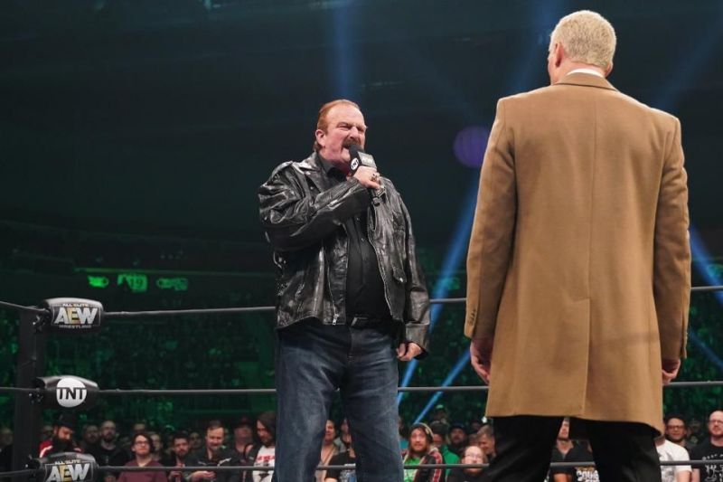 Jake Roberts confronting Cody Rhodes on AEW Dynamite