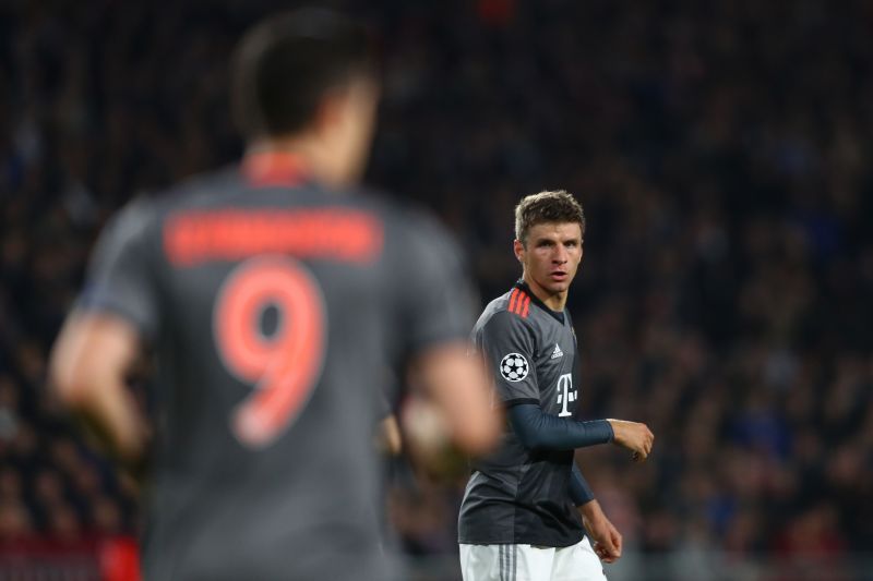 Robert Lewandowski and Thomas Muller