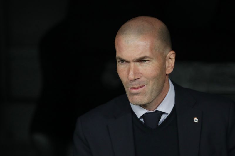 Real Madrid manager Zinedine Zidane