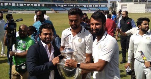 Saurashtra's Pujara and Unadkat lift the Ranji Trophy 