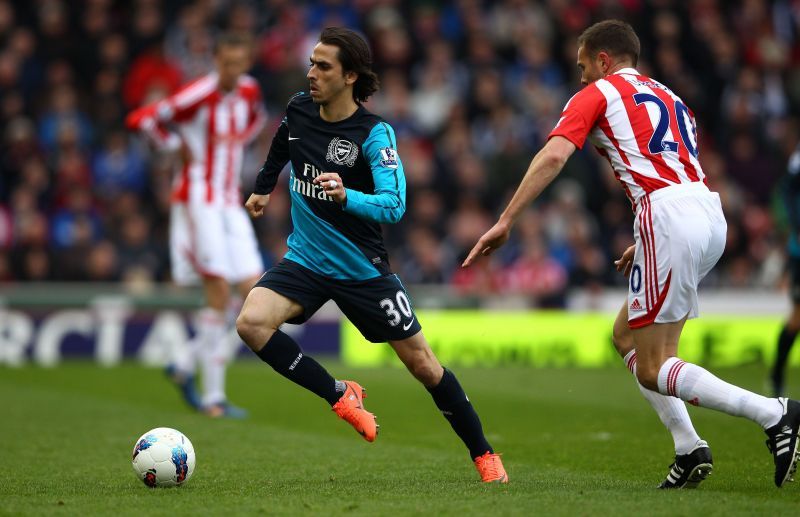 Benayoun captained the Gunners for a game