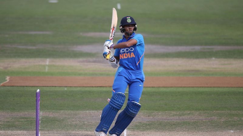 Yashasvi Jaiswal playing a pull shot in the U-19 World Cup