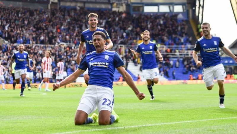 Jude Bellingham celebrates for Birmingham