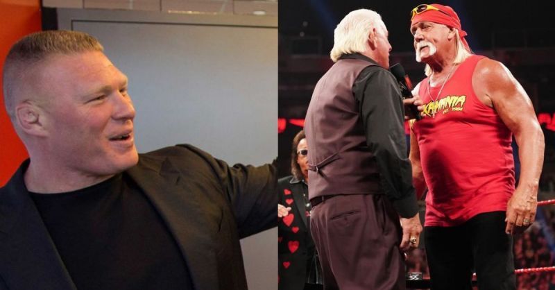 Brock Lesnar; Ric Flair and Hulk Hogan