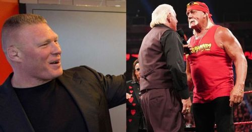 Brock Lesnar; Ric Flair and Hulk Hogan