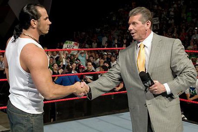Matt Hardy and Vince McMahon
