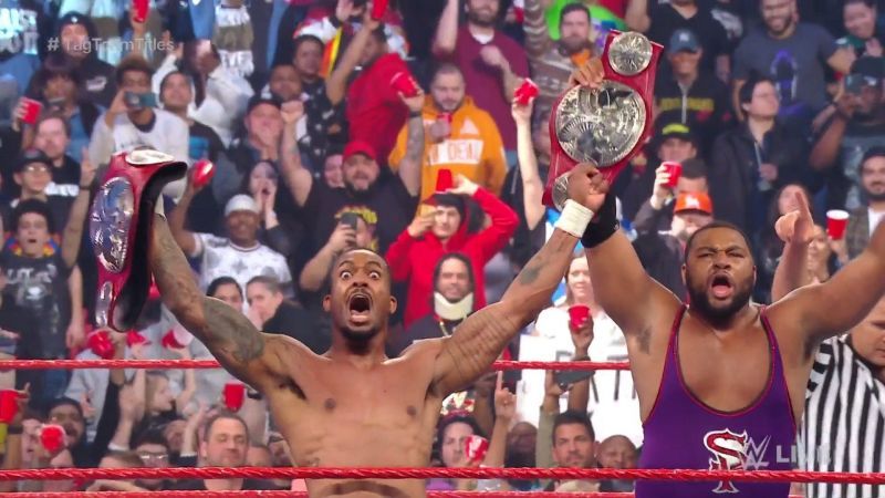 Brand new RAW Tag Team Champions, The Street Profits