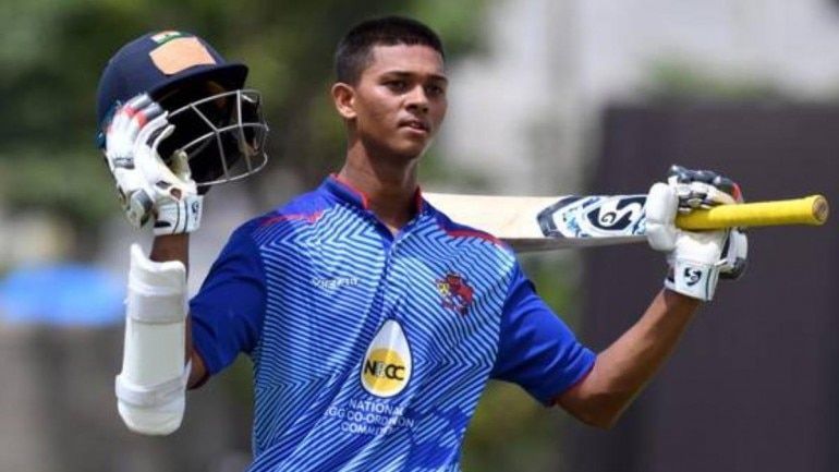 Jaiswal put on quite the show at the Vijay Hazare Trophy