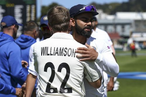 Virat Kohli gave New Zealand captain, Kane Williamson, an aggressive send-off at Hagley Oval