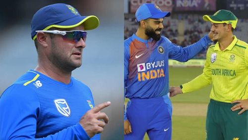 Mark Boucher and captains Virat Kohli, Quinton de Kock