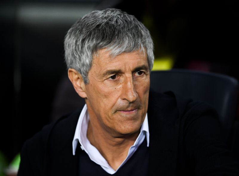 Manager Quique Setién has a big challenge ahead at Barcelona