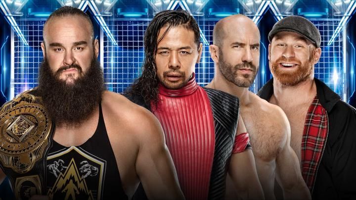 Braun Strowman vs Shinsuke Nakamura, Sami Zayn, and Cesaro