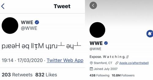 Did the Broken One break WWE's Twitter handle?